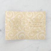 金ゴールドエレガントクリスチャンフォトクリスマスカード、詩 シーズンカード (内部)