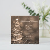 金ゴールドエレガントクリスマスのリハーサル 招待状 (スタンド正面)
