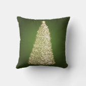 金ゴールドエレガントクリスマスツリーグリーン クッション (裏面)