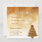 金ゴールドエレガントクリスマスツリー (裏面)