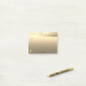 金ゴールドエレガントクリスマスツリー,オーナメントパーソナライズされた- ポストイット (デスク上)