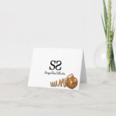 金ゴールドエレガントクリスマスツリー シーズンカード (裏面)