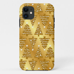 金ゴールドエレガントクリスマスツリーiPhoneケース iPhone 11 ケース