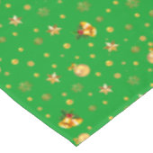 金ゴールドエレガントクリスマスパターン テーブルクロス (アングル)