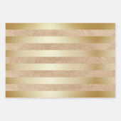 金ゴールドエレガントクリスマスパターン ラッピングペーパーシート (正面3)