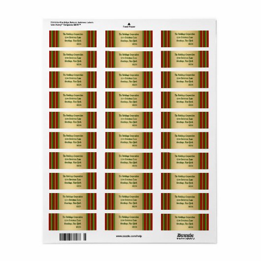 金ゴールドエレガントクリスマス差出人住所ラベル ラベル (フルシート)