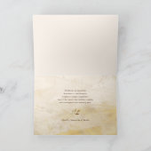 金ゴールドエレガントクリスマス植物写真 シーズンカード (内部)