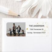 金ゴールドエレガントクリスマス ラベル (インサイチュ)