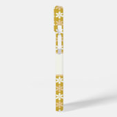 金ゴールドエレガントクリームシャンパンカラーミニフラワーアート Case-Mate iPhoneケース (裏面 / 左)