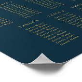 金ゴールドエレガントクロスバプテスマ座席表 ポスター (角)