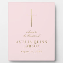 金ゴールドエレガントクロスバプテスマ《キリスト教》洗礼式や命名式歓迎