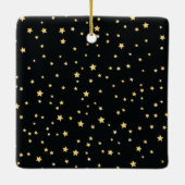 金ゴールドエレガントクロスバプテスマ《キリスト教》洗礼式や命名式聖餐会 セラミックオーナメント (裏面)