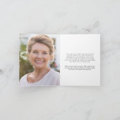 金ゴールドエレガントクロスユーカリ写真葬儀 サンキューカード (内部)