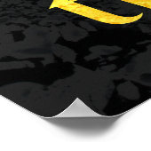 金ゴールドエレガントグッドフードフードフレンズ&タイムズ引用文 ポスター (角)