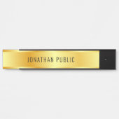 金ゴールドエレガントグラマモダンラストレンディーテンプレート サインプレート (正面)