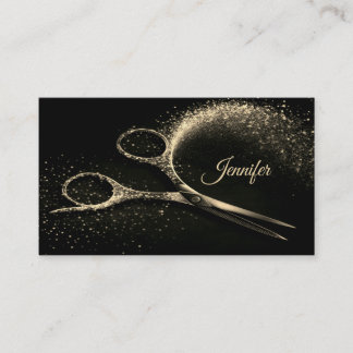 金ゴールドエレガントグラムヘアスタイリストアポイントメント 予約カード