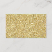金ゴールドエレガントグリッターの確認又は洗礼 プレイスカード (裏面)