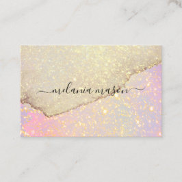 金ゴールドエレガントグリッターは極紫のピンクを作る 名刺