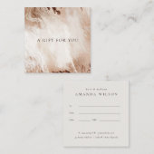 金ゴールドエレガントグリッターアゲート大理石ギフト証明書 スクエア名刺 (正面/裏面)