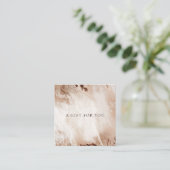 金ゴールドエレガントグリッターアゲート大理石ギフト証明書 スクエア名刺 (スタンド正面)