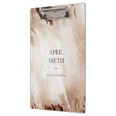 金ゴールドエレガントグリッターアゲート大理石テクスチャベージュ クリップボード (左)