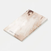 金ゴールドエレガントグリッターアゲート大理石テクスチャベージュ ポストイット (アングル)