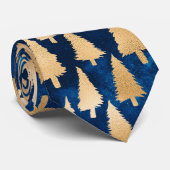 金ゴールドエレガントグリッタークリスマスツリーズホリデークリスマス ネクタイ (ロール)