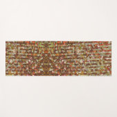 金ゴールドエレガントグリッタースパンコール模様 ヨガマット (正面(横))