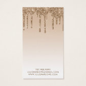 金ゴールドエレガントグリッタードリップスイヤーリングジュエリー (裏面)