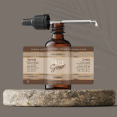 金ゴールドエレガントグリッターニュートラルベージュコスメティックボトル ラベル