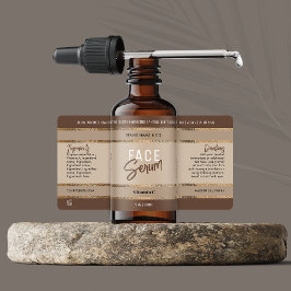 金ゴールドエレガントグリッターニュートラルベージュコスメティックボトル ラベル