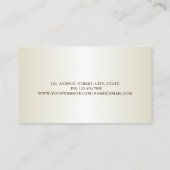 金ゴールドエレガントグリッターハウスロフブラシ 名刺 (裏面)