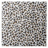 金ゴールドエレガントグリッターヒョウ柄 タイル (正面)