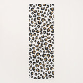 金ゴールドエレガントグリッターヒョウ柄 ヨガマット (裏面)