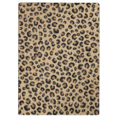 金ゴールドエレガントグリッターブラックレオパード印刷 クリップボード (裏面)