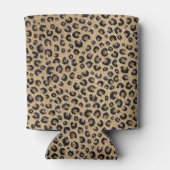 金ゴールドエレガントグリッターブラックレオパード印刷 缶クーラー (裏面)