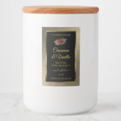 金ゴールドエレガントグリッターブラック製品ラベルLadybug フードラベル (正面)