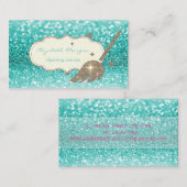 金ゴールドエレガントグリッターブルーム《写真》ぼけ味 名刺 (正面/裏面)