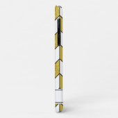 金ゴールドエレガントグリッターヘリンボーンシェブロンパターン Case-Mate iPhoneケース (裏面/左)