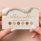 金ゴールドエレガントグリッターマーブルアゲテモダンシック ロイヤリティカード