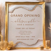 金ゴールドエレガントグリッターマーブルゲートモダンフライヤー チラシ