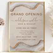 金ゴールドエレガントグリッターマーブルゲートモダンフライヤー チラシ