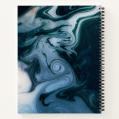 金ゴールドエレガントグリッターマーブルシモダンックノートボ ノートブック (裏面)