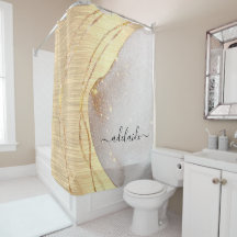 金ゴールドエレガントグリッターモノグラム名スクリプトメタリック