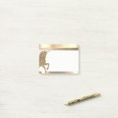 金ゴールドエレガントグリッターユニコーンストライプ,紙吹雪 ポストイット (デスク上)