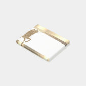 金ゴールドエレガントグリッターユニコーンストライプ,紙吹雪 ポストイット (アングル)