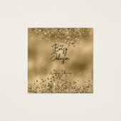 金ゴールドエレガントグリッター及び箔名刺 (正面)