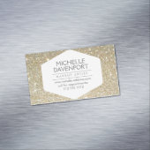金ゴールドエレガントグリッター磁気名刺 マグネット名刺 (インサイチュ)