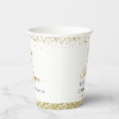金ゴールドエレガントグリッター第1回聖体拝領 紙コップ (右)