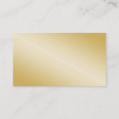 金ゴールドエレガントグリッター鹿オン金ゴールドフェイクワックスシール プレイスカード (裏面)